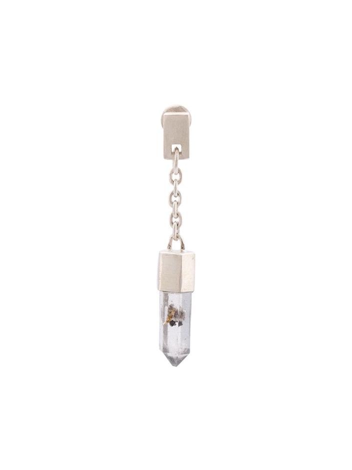 Parts Of Four Padlock Charm Earring - Metallic