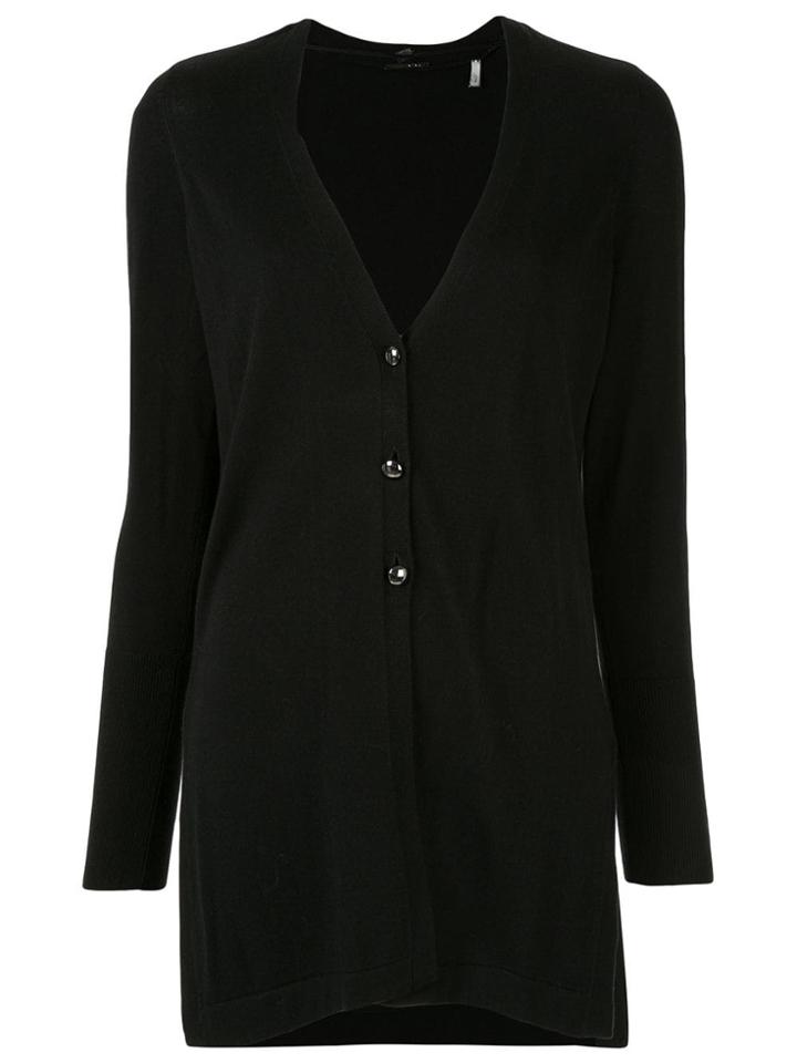 Elie Tahari Longline Cardigan - Black