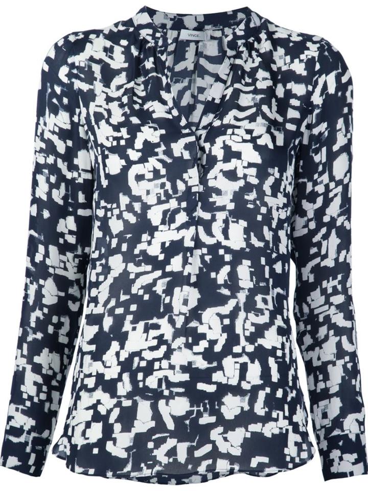 Vince Abstract Print Shirt