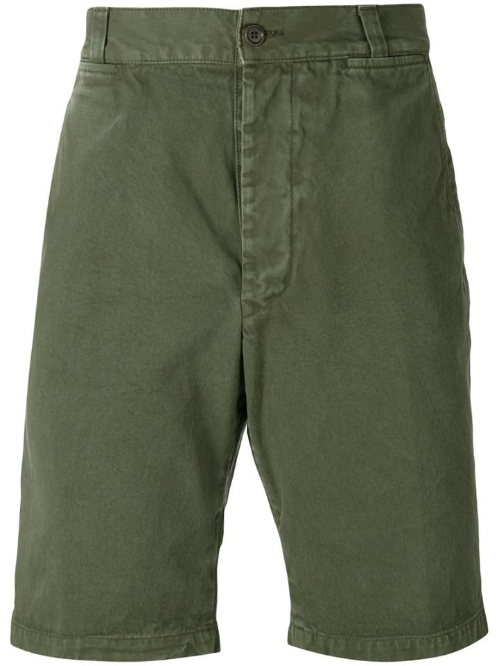 Aspesi - Casual Bermuda Shorts - Men - Cotton - 52, Green, Cotton