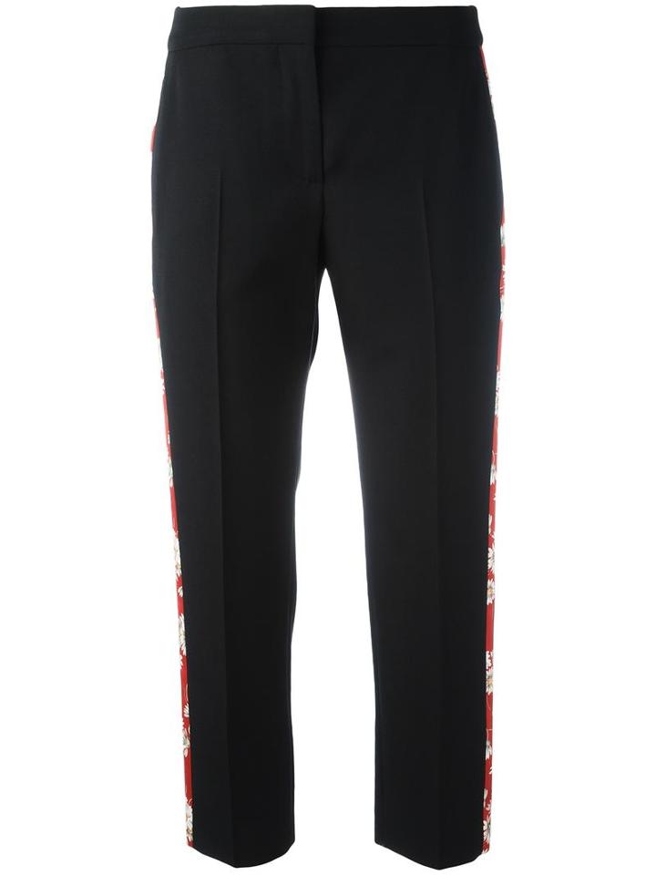 Alexander Mcqueen Cropped Tailored Trousers, Women's, Size: 42, Black, Virgin Wool/silk/polyester/cupro