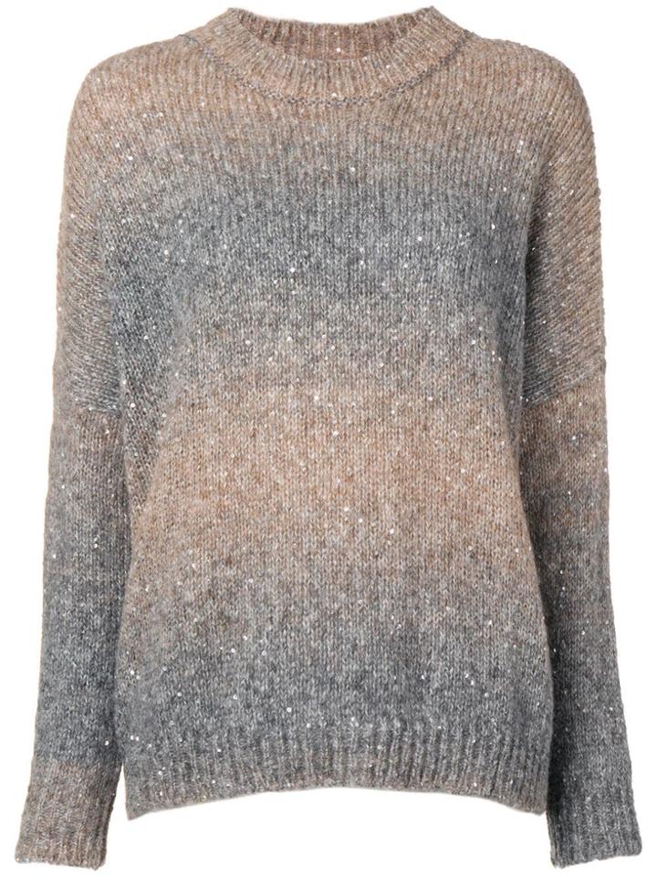 Snobby Sheep Faded Oversized Sweater - Grey
