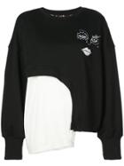 Haculla Witch Hybrid Asymmetric Sweatshirt - Black