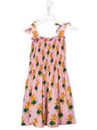 Mc2 Saint Barth Kids Teen Bear Print Flared Dress - Pink