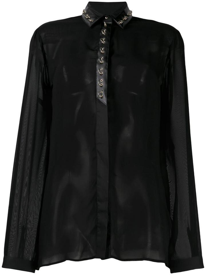 Just Cavalli Ring Embellished Blouse - Black