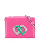 Dd Logo Shoulder Bag - Kids - Polyurethane/viscose - One Size, Pink/purple, Dsquared2 Kids