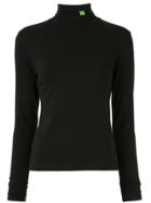 Misbhv Turtle Neck Logo Top - Black