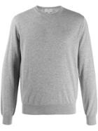 Canali Crew-neck Cashmere Jumper - Grey
