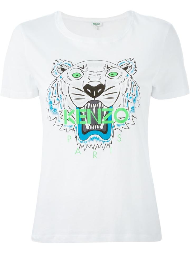 Kenzo - 'tiger' T-shirt - Women - Cotton - S, White, Cotton