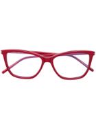 Saint Laurent Eyewear Cat-eye Framed Glasses - Red
