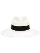 Borsalino Fedora Hat, Women's, White, Straw