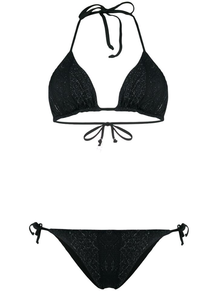 Fisico Triangle Bikini - Black