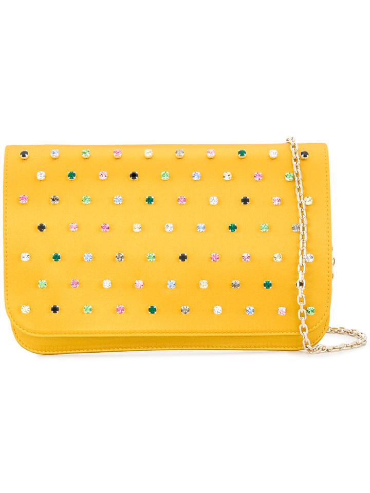 Red Valentino Rhinestone Embellished Bag - Yellow & Orange