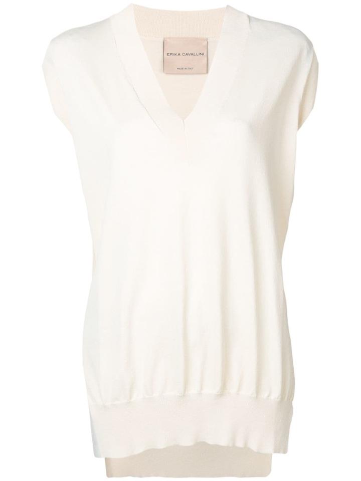 Erika Cavallini Side-slits Vest - Neutrals