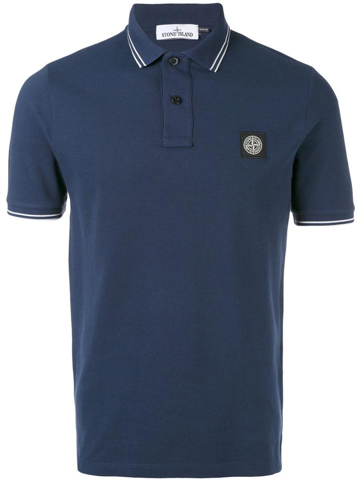 Stone Island - Classic Polo Top - Men - Cotton/spandex/elastane - Xl, Blue, Cotton/spandex/elastane