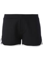 Moncler - Contrast Trim Shorts - Women - Polyamide/polyester/spandex/elastane - Xs, Black, Polyamide/polyester/spandex/elastane