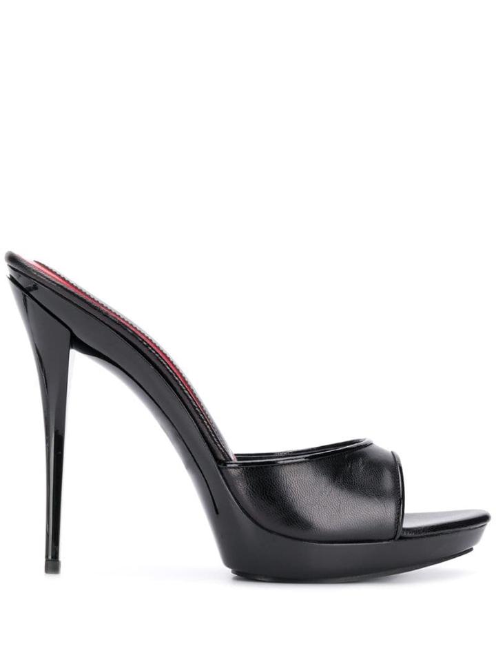 Maison Ernest Passion 13 Heeled Mules - Black