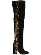 Brian Atwood Frayed Boots