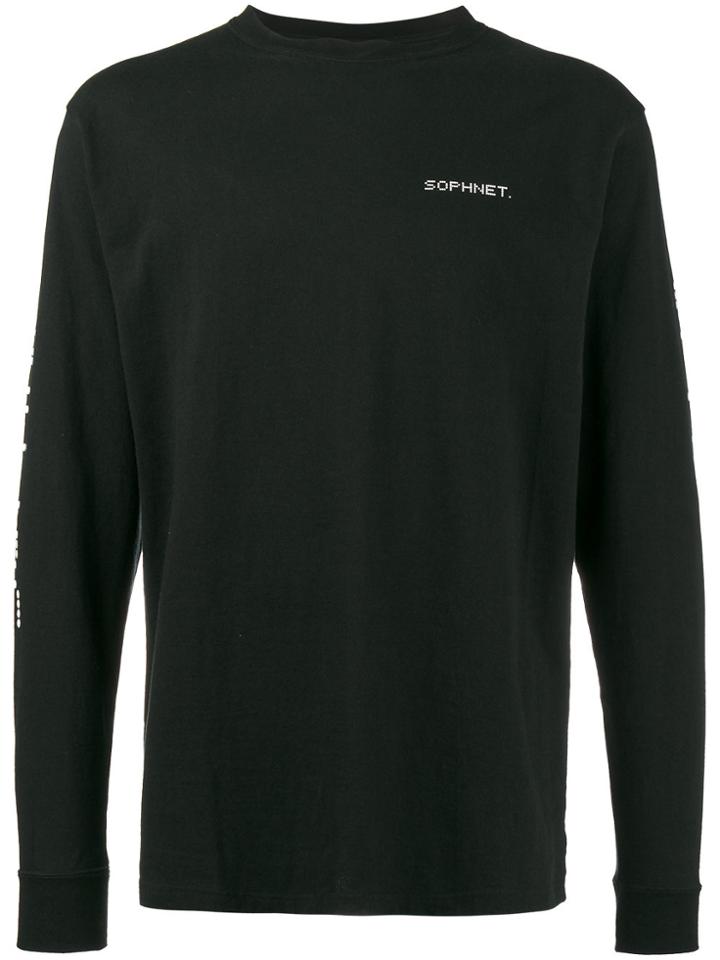 Sophnet. Long-sleeve Logo T-shirt - Black