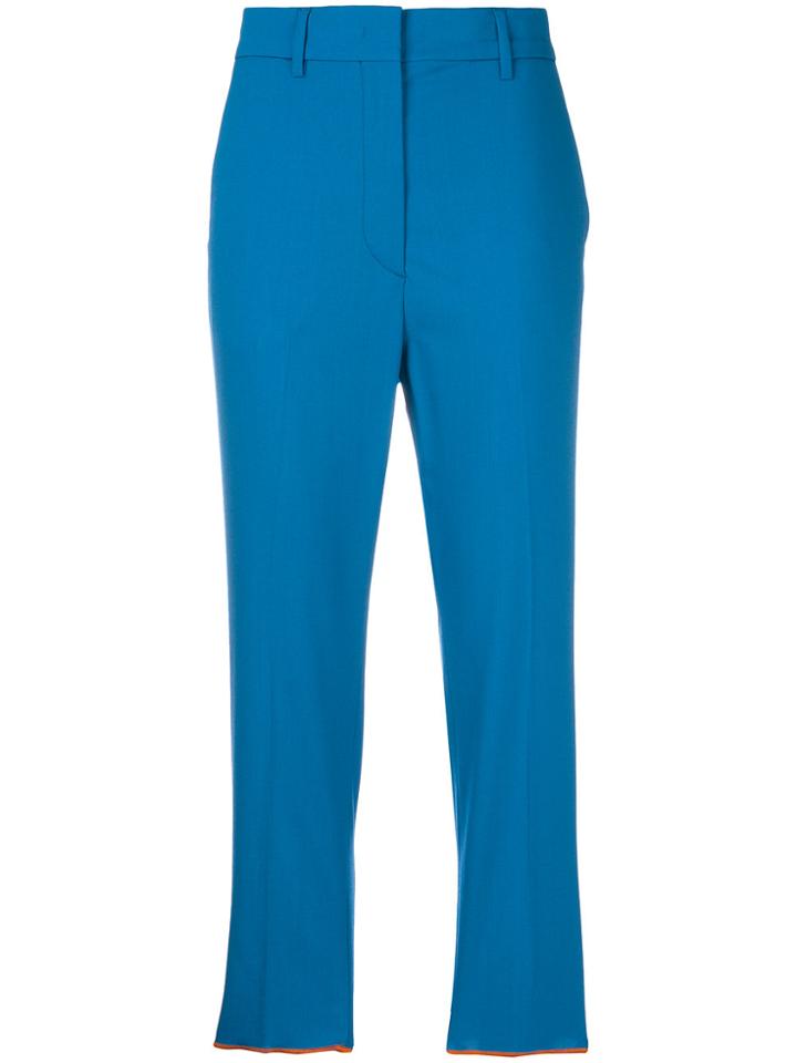 Barena Casual Cropped Trousers - Blue