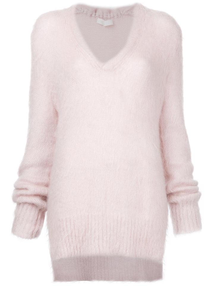 Dion Lee V-neck Jumper - Pink & Purple