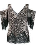 Mcq Alexander Mcqueen Leopard Print Blouse - Neutrals