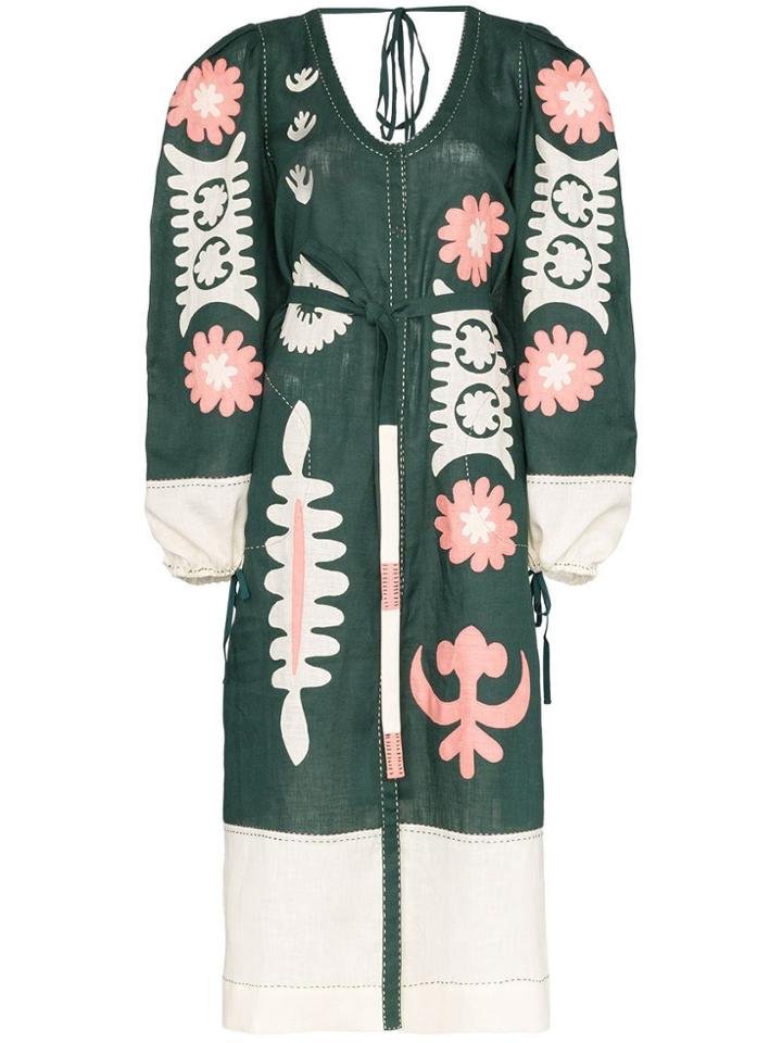 Vita Kin Muscat Embroidered Dress - Multicoloured