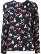 Msgm Cat Print Longsleeved T-shirt