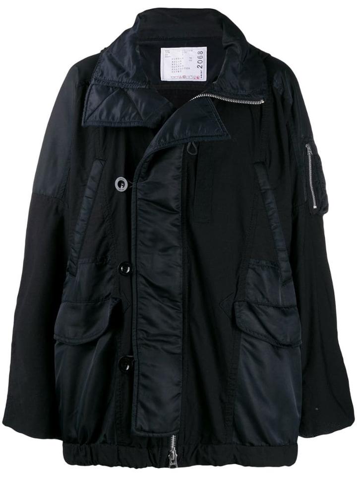 Sacai Deconstructed Padded Jacket - Black
