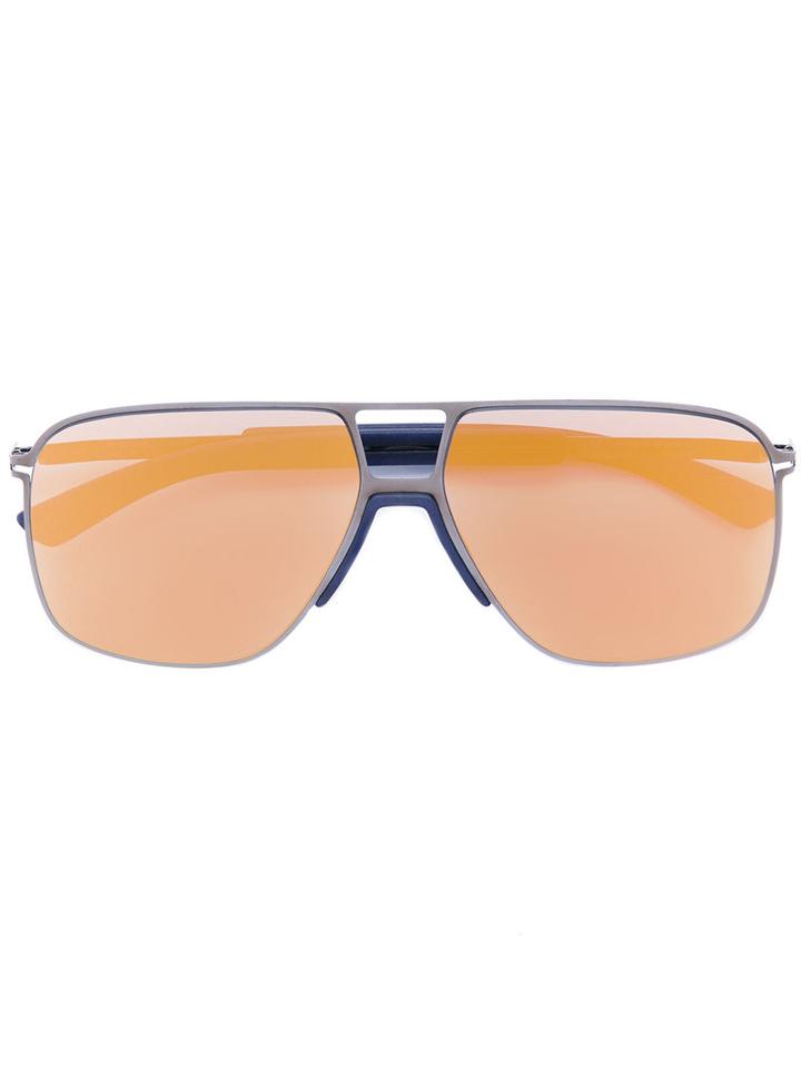 Mykita - Oak Sunglasses - Unisex - Polyamide/steel - One Size, Blue, Polyamide/steel