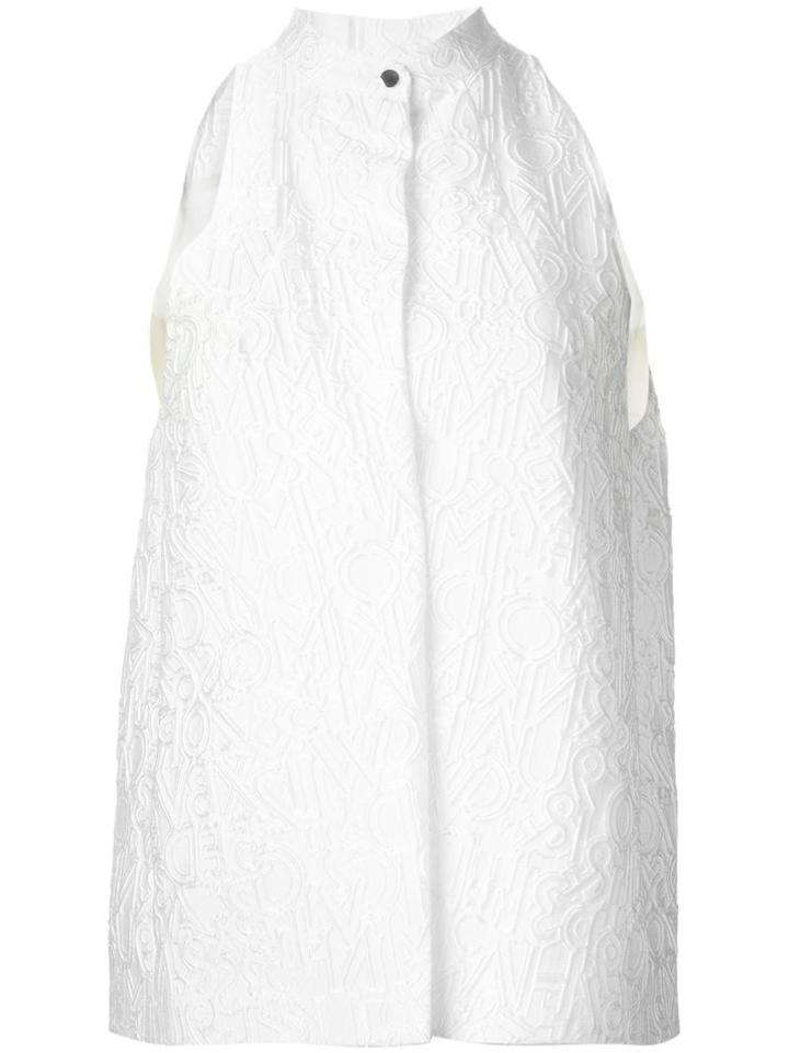 Mary Katrantzou 'alphabet' Top, Women's, Size: 10, White, Nylon/polyamide/silk
