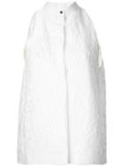 Mary Katrantzou 'alphabet' Top, Women's, Size: 10, White, Nylon/polyamide/silk