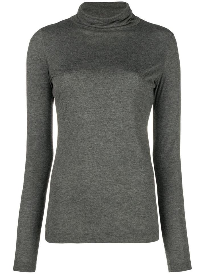 Moschino Pre-owned Funnel Neck Top - Grey