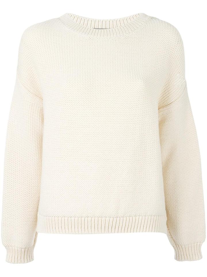 Vince Crew Neck Ribbed Jumper - Nude & Neutrals