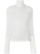 Calvin Klein 205w39nyc Transparent Knitted Top - White