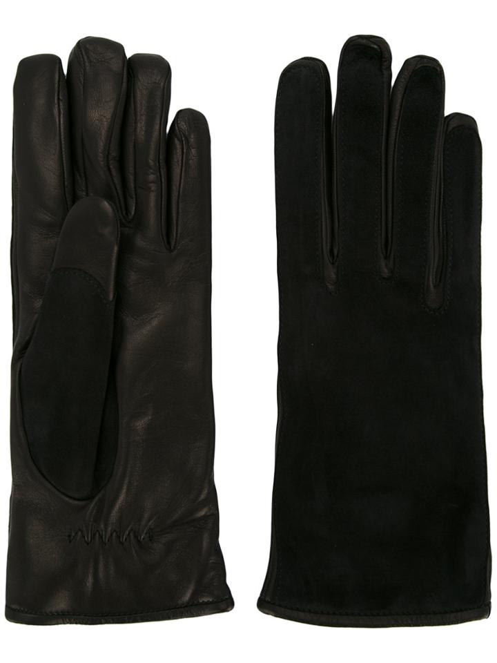 Lanvin Contrast Finish Driving Gloves - Black