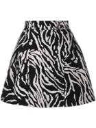 Proenza Schouler Zebra Cotton Jacquard Skirt - Black
