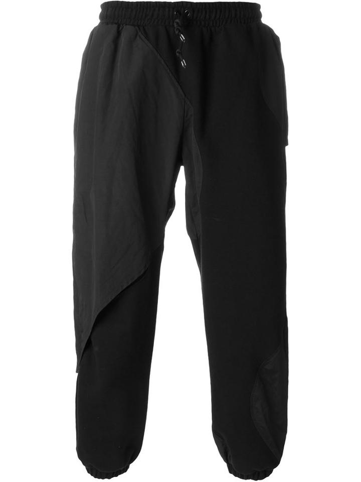 Nasir Mazhar Curve Style Trousers, Men's, Size: L, Black, Cotton/polyester/cupro/metal