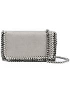 Stella Mccartney - Mini Falabella Crossbody Bag - Women - Polyester - One Size, Grey, Polyester