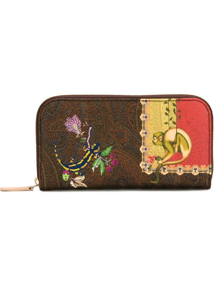 Etro Animal Print Wallet