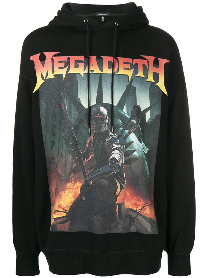 R13 Megadeth Fatalbot Hoodie - Black