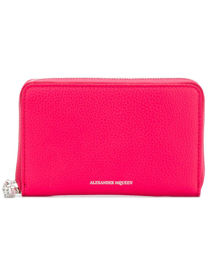 Alexander Mcqueen Logo Stamp Purse - Pink & Purple