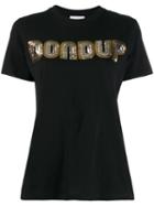 Dondup Sequin Embroidered T-shirt - Black