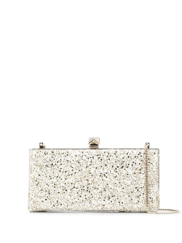 Jimmy Choo Embellished Clutch Bag - Metallic