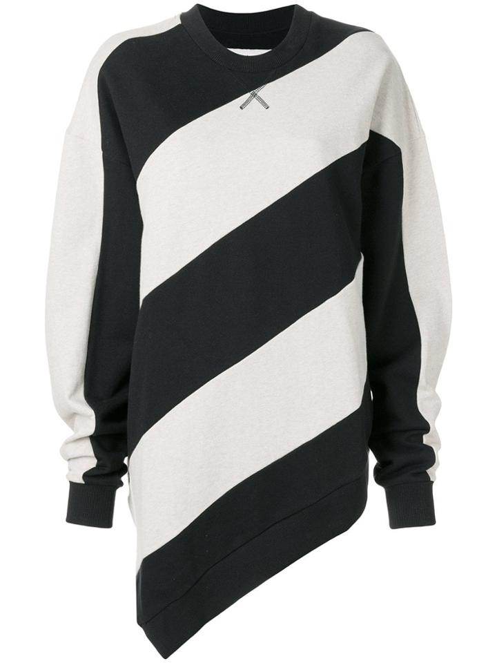 Marques'almeida Striped Print Sweatshirt - Neutrals