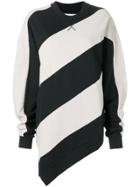 Marques'almeida Striped Print Sweatshirt - Neutrals