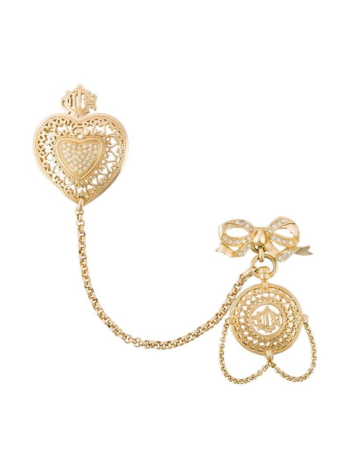Christian Dior Vintage Heart & Pendant Brooch