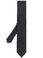 Prada Pinstriped Silk Tie - Black