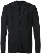 Juun.j Hooded Blazer - Black