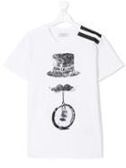 John Galliano Kids Teen Logo Print T-shirt - White